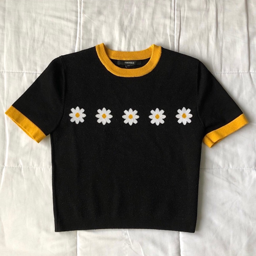 Forever 21 flower crop top
